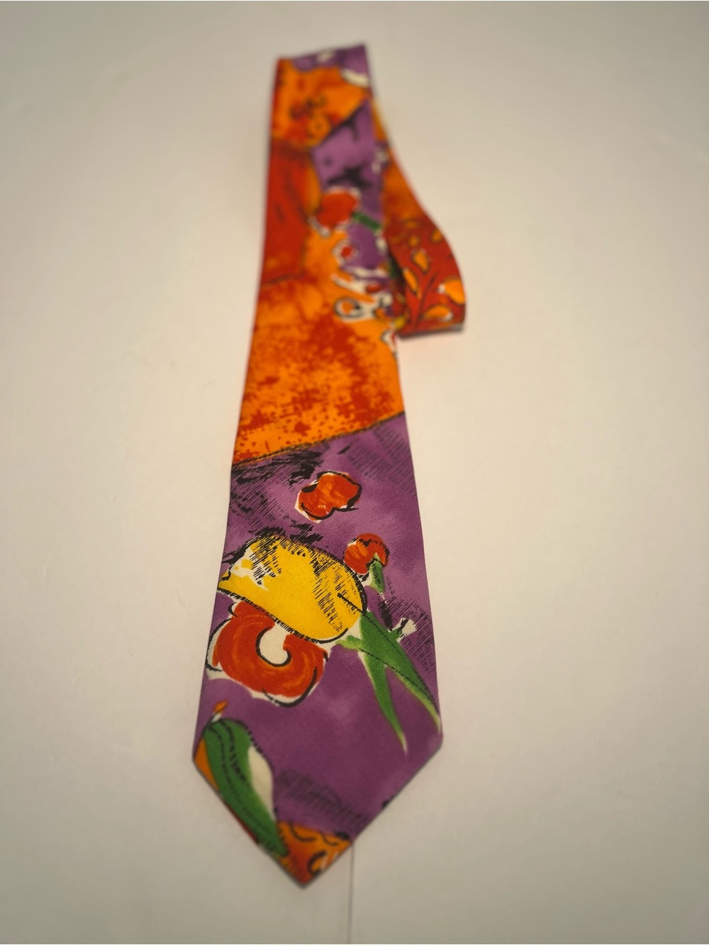 Vintage Havana Tie Rack Abstract Multicolor Tie - 54”L
